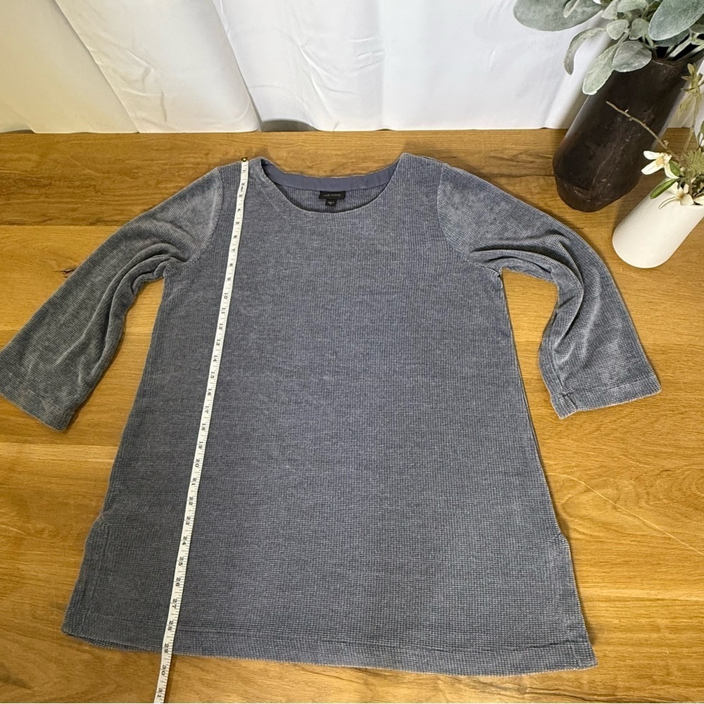 3/$20 J.Jill Tunic Top Casual Cozy 3/4 sleeve Slate Blue Women’s Medium - Picture 4 of 8